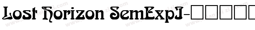 Lost Horizon SemExpI字体转换